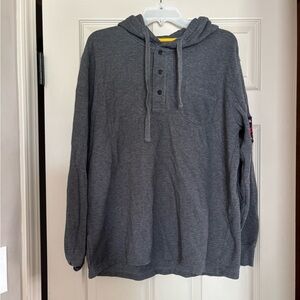 Chaps Charcoal Hoodie Sweatshirt